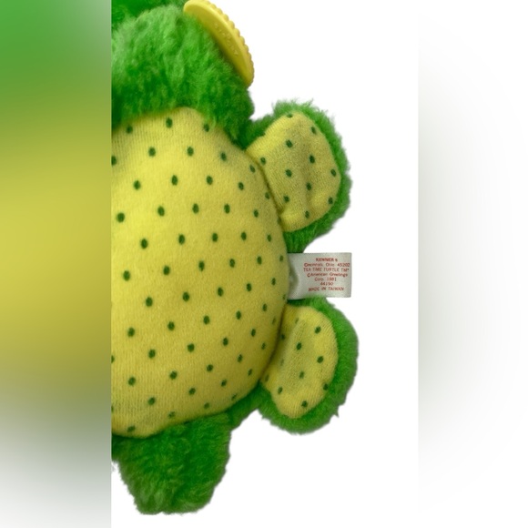 Vintage 1981 Strawberry Shortcake Plush Apple Dumplin Tea Time Turtle w/ Collar - Picture 7 of 10